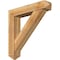 Ekena Millwork Traditional Arts and Crafts Rough Sawn Bracket w/ Offset Brace, Western Red Cedar, 8"W x 40"D x 40"H BKT0806X40X40TRA03RWR - alternate 1